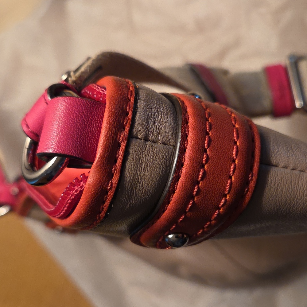 Coach Crossbody Bag in Pink and Gray - Picture 6 of 9